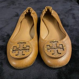 Darker Tan Tory Burch Ballet Flats